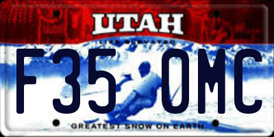 UT license plate F350MC