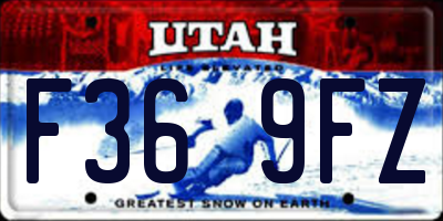 UT license plate F369FZ