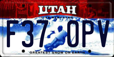 UT license plate F370PV