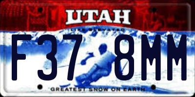 UT license plate F378MM