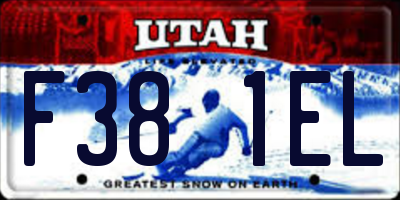 UT license plate F381EL