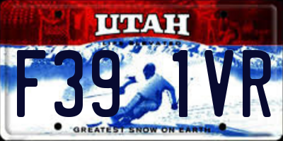 UT license plate F391VR