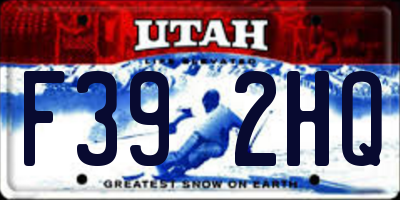 UT license plate F392HQ