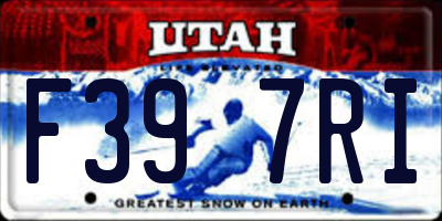 UT license plate F397RI
