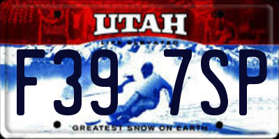 UT license plate F397SP