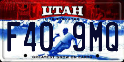 UT license plate F409MQ
