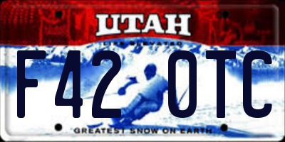 UT license plate F420TC