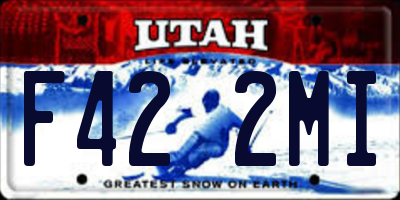 UT license plate F422MI