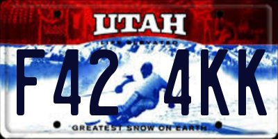 UT license plate F424KK