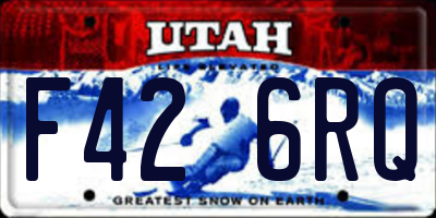 UT license plate F426RQ