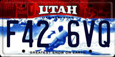 UT license plate F426VQ