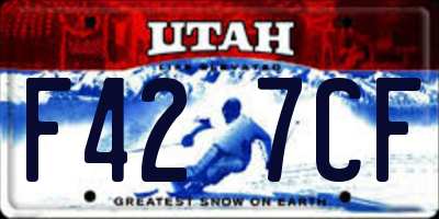 UT license plate F427CF