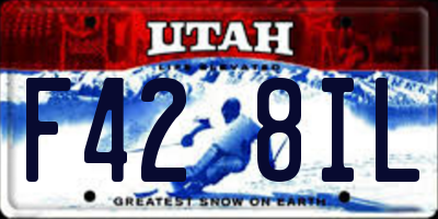 UT license plate F428IL