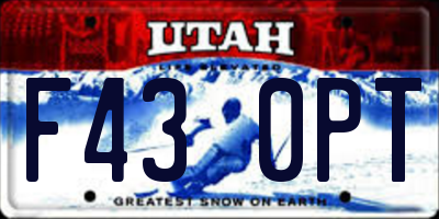 UT license plate F430PT