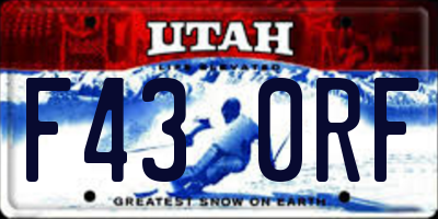 UT license plate F430RF