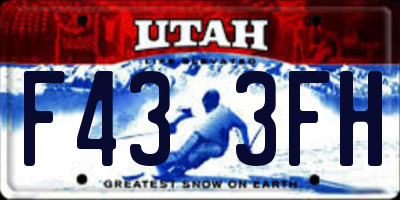 UT license plate F433FH