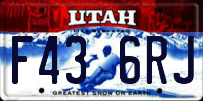 UT license plate F436RJ