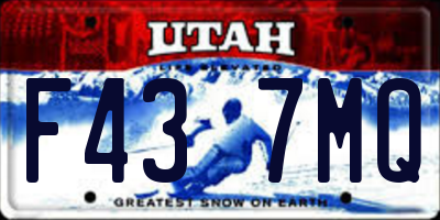 UT license plate F437MQ