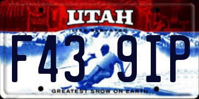 UT license plate F439IP