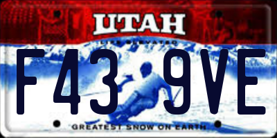 UT license plate F439VE
