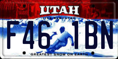UT license plate F461BN