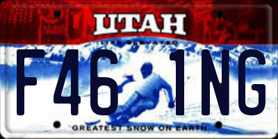 UT license plate F461NG