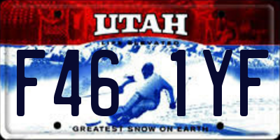 UT license plate F461YF