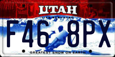 UT license plate F468PX