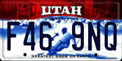 UT license plate F469NQ