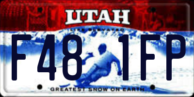 UT license plate F481FP