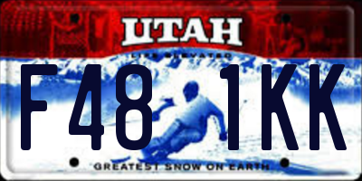 UT license plate F481KK