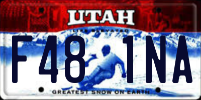 UT license plate F481NA