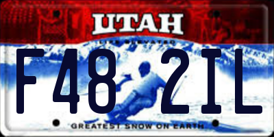 UT license plate F482IL