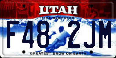UT license plate F482JM