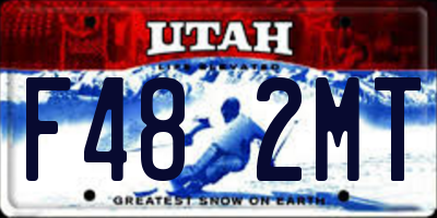 UT license plate F482MT