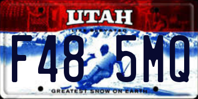 UT license plate F485MQ