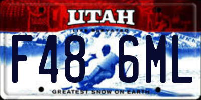 UT license plate F486ML