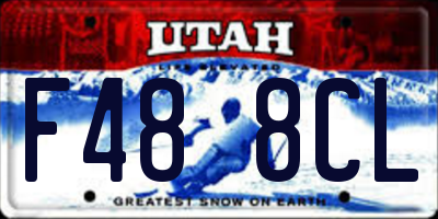 UT license plate F488CL