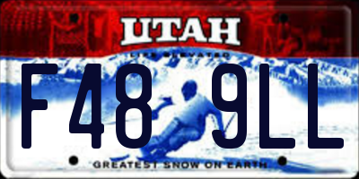 UT license plate F489LL