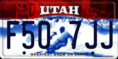 UT license plate F507JJ