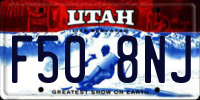UT license plate F508NJ