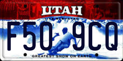 UT license plate F509CQ
