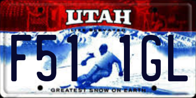 UT license plate F511GL