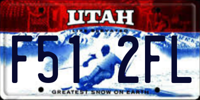 UT license plate F512FL