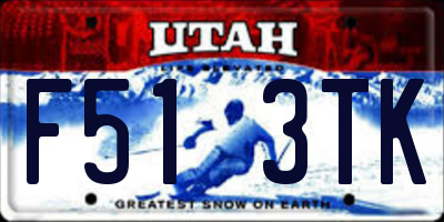 UT license plate F513TK