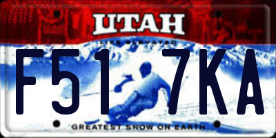 UT license plate F517KA