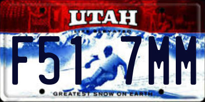 UT license plate F517MM