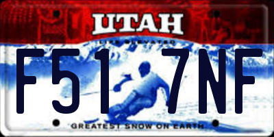 UT license plate F517NF