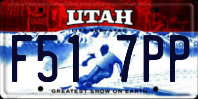 UT license plate F517PP