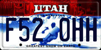 UT license plate F520HH